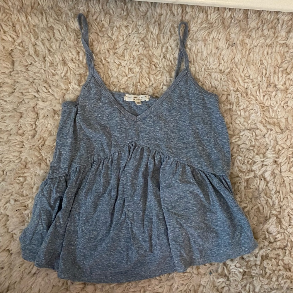 Urban outfitters blue babydoll top